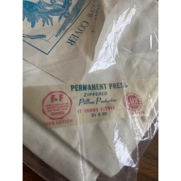 Permanent Press Zippered Pillow Cover 21”x28” NOS vintage - Picture 3 of 3